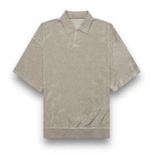 Essentials Fear Of God Men’s Polo Shirt Seal Grey NWT